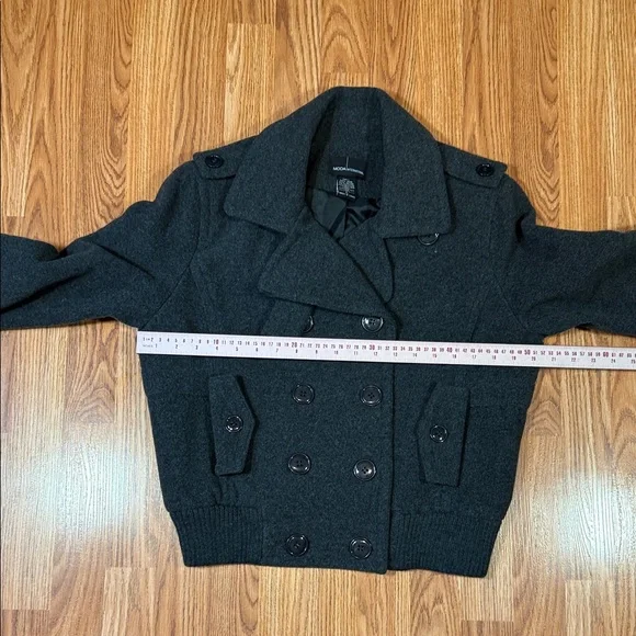 Moda International Dark Gray Pea Coat - Picture 8 of 10